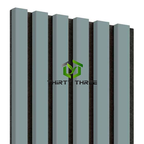 China Sound Insulation PVC Wooden Acoustic Wall Panel For Home Decoration